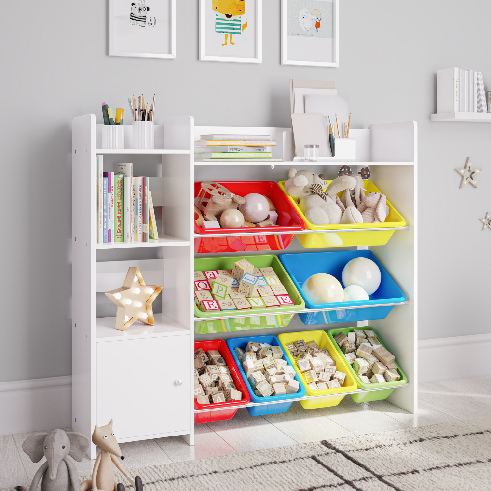 Sturdis Kids Toy Storage Organizer with Kids Toy Shelf and Multi Toy Bins U2013